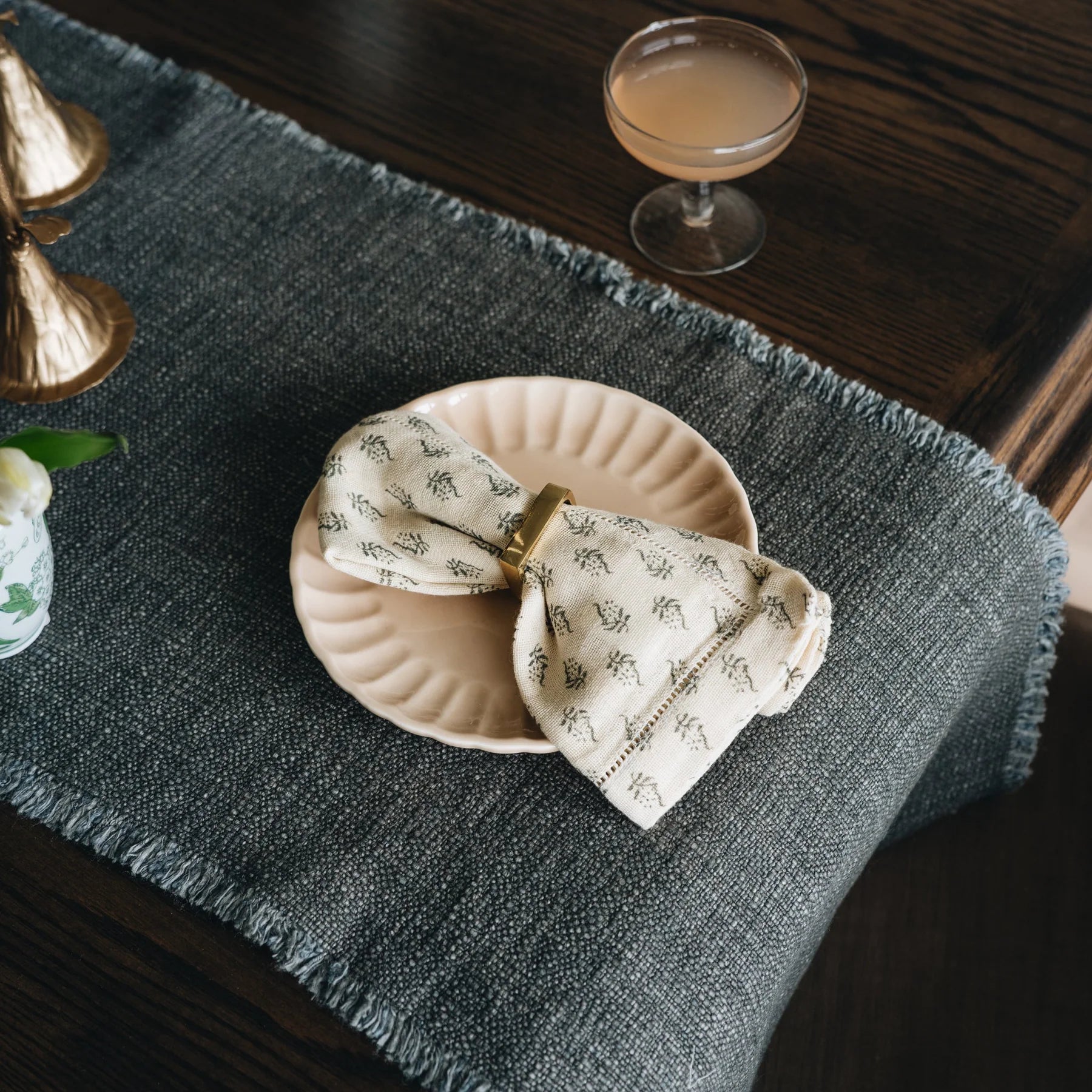 Brass Napkin Rings Set