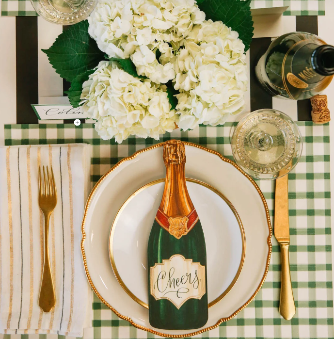 Dark Green Check Placemat