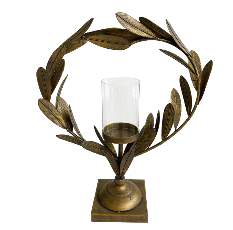 Metal Wreath Candleholder