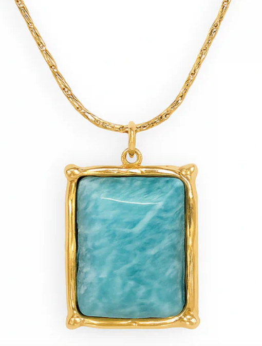 Winnie Amazonite Pendant Necklace