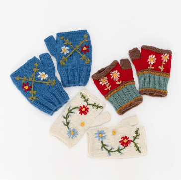 Fingerless Wool Gloves