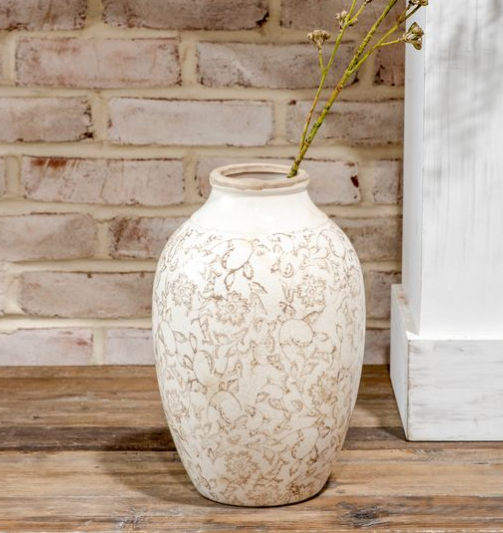 Beige Heirloom Vase