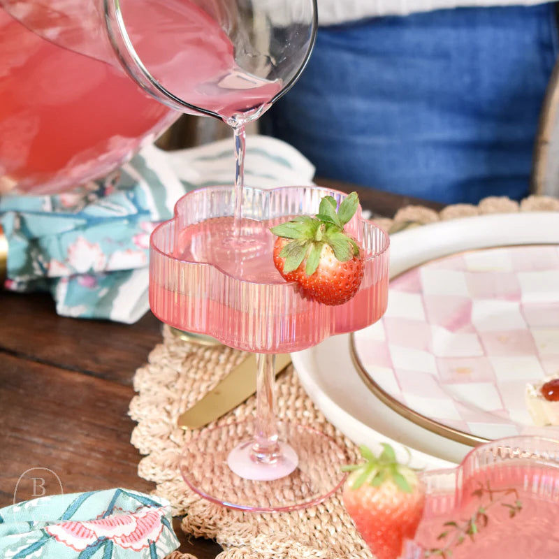 Flower Coupe wine Glass