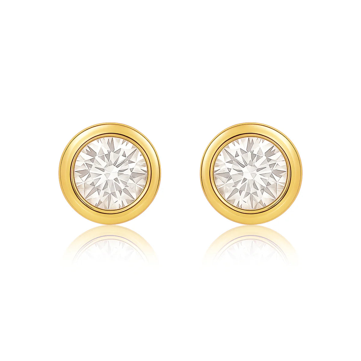 Cateana Bezel Stud Earring