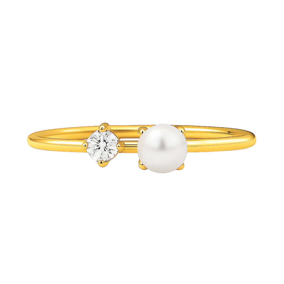 Enza Pearl Stone Ring