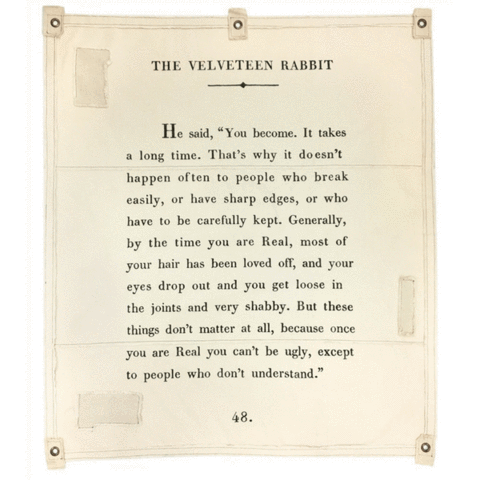 Canvas Wall Hanging - The Velveteen Rabbit - 46” x 57