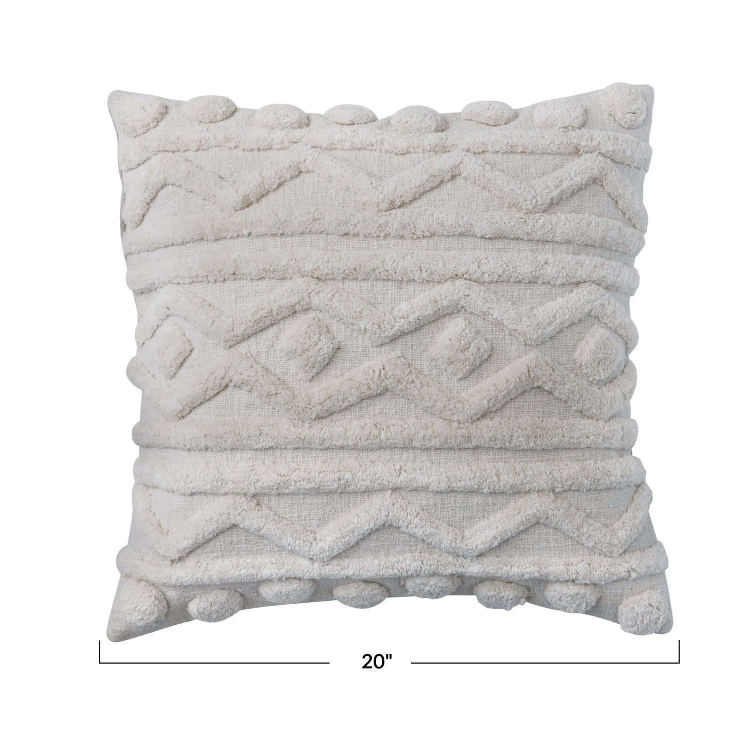 Cream Tufted Pillow