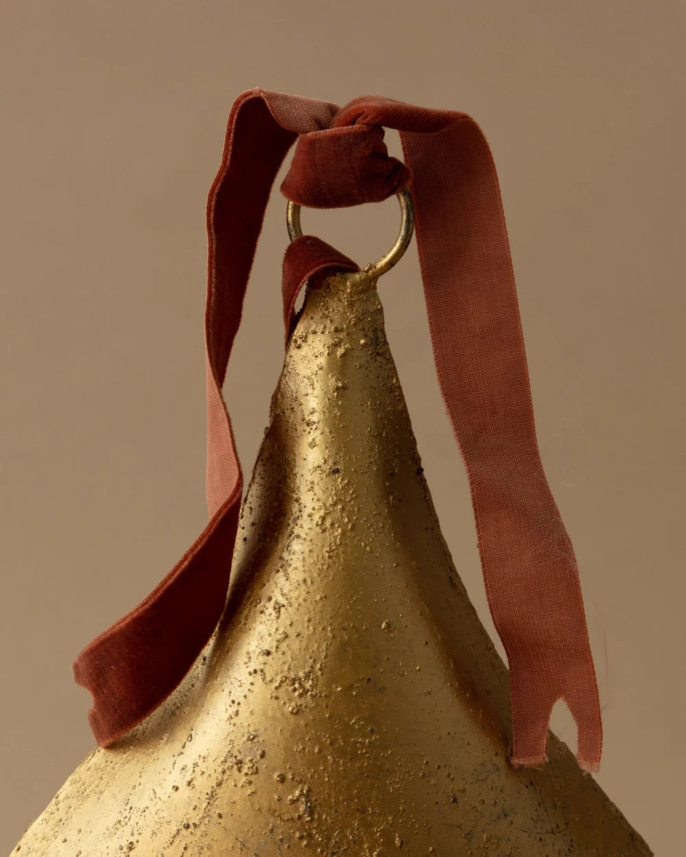 Antique Gold Metal Bell Ornaments