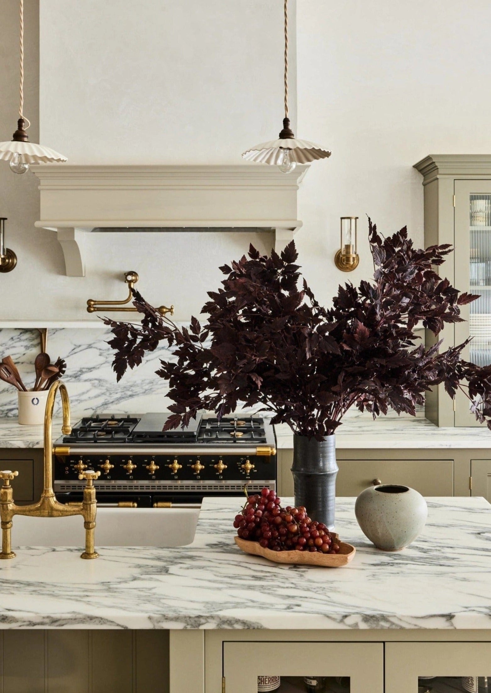 Plum Faux Ramosa Garland