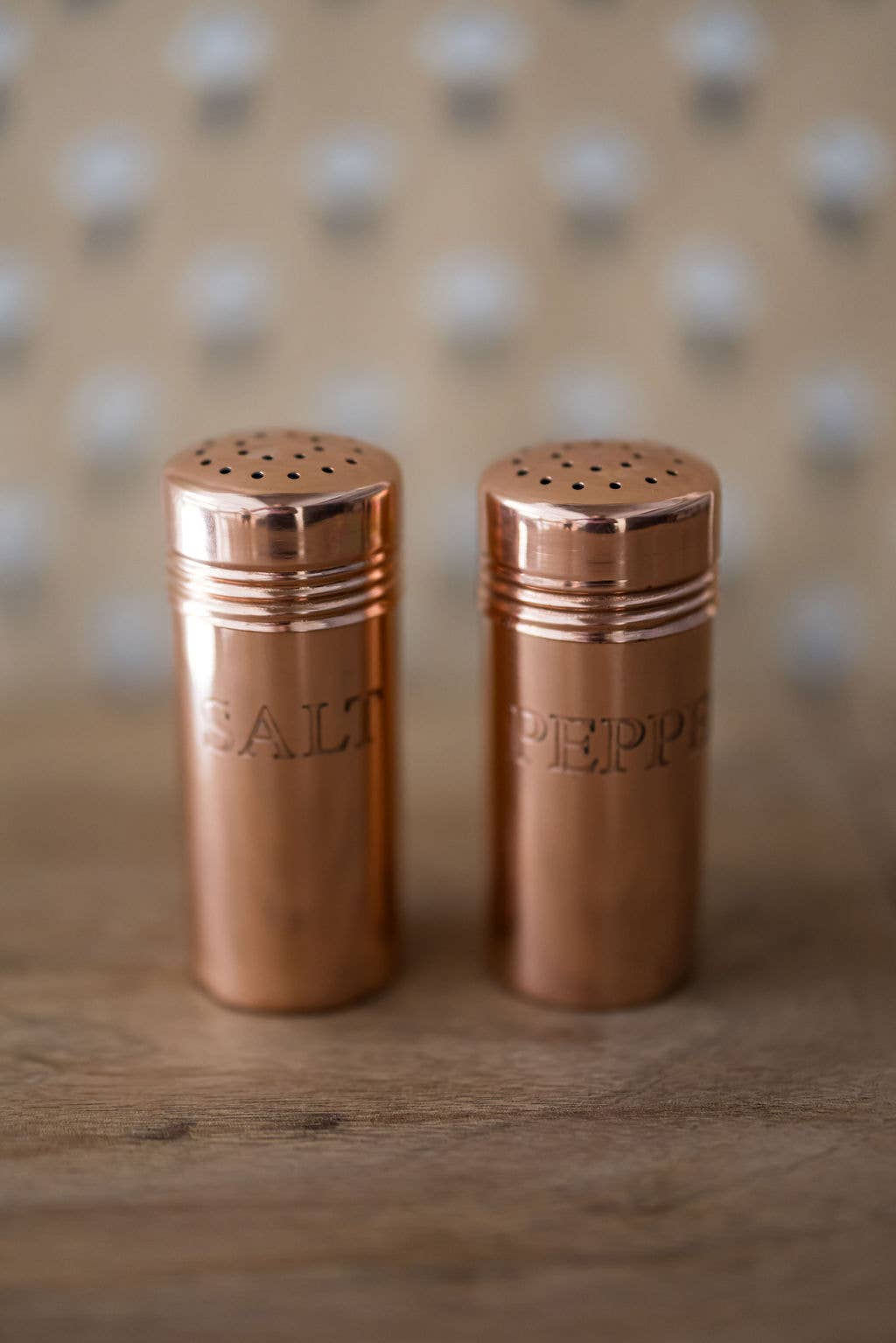 Copper Salt & Pepper Shakers