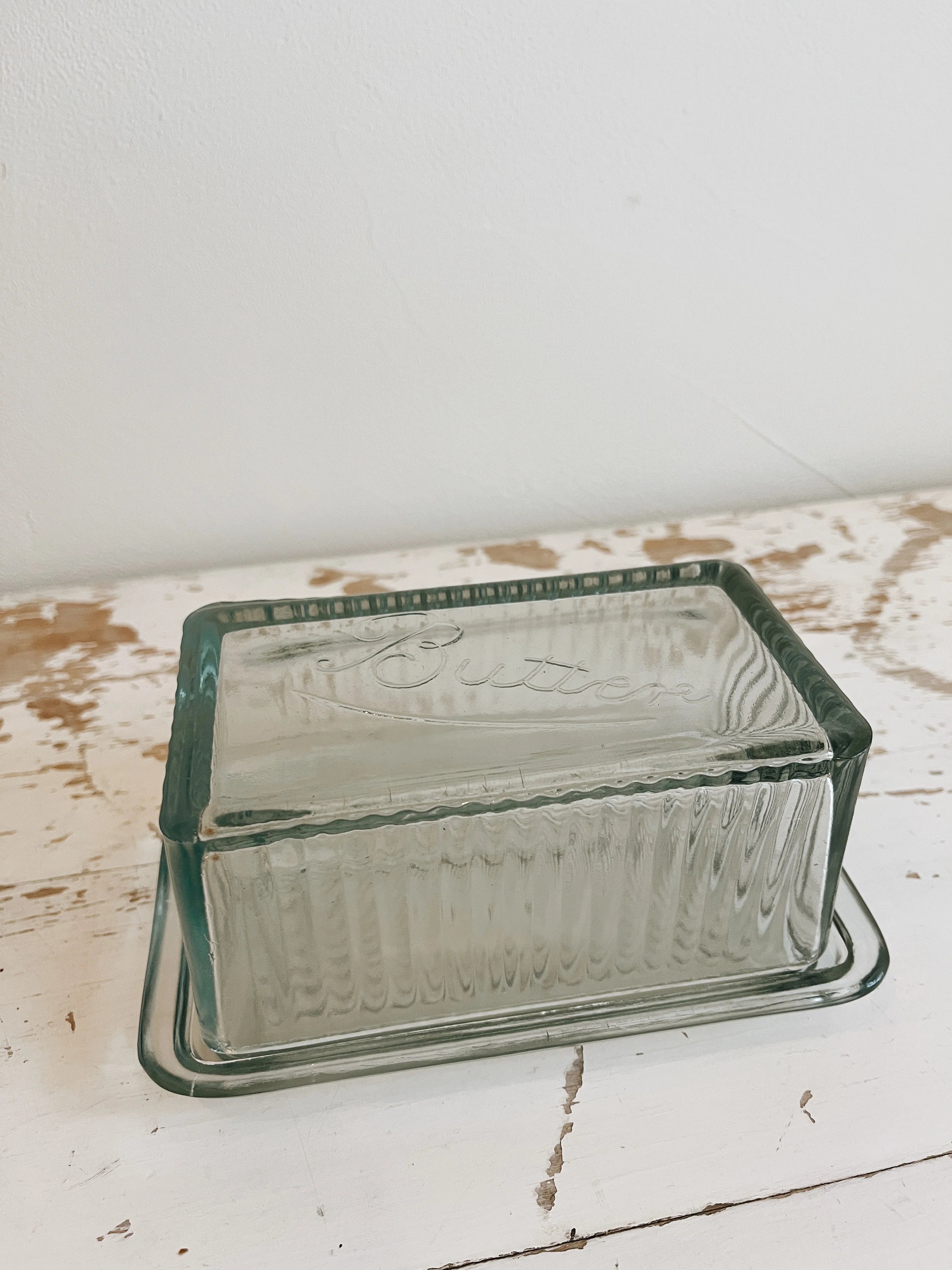 Glass Butter Dish