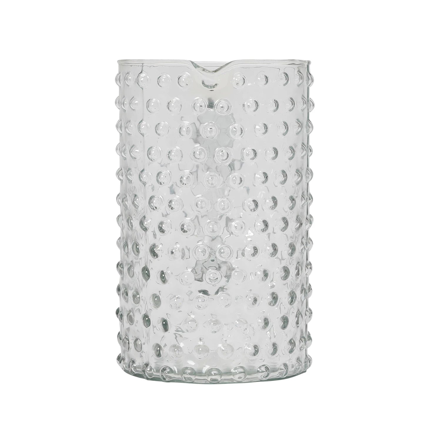 Handblown Hobnail Pitcher