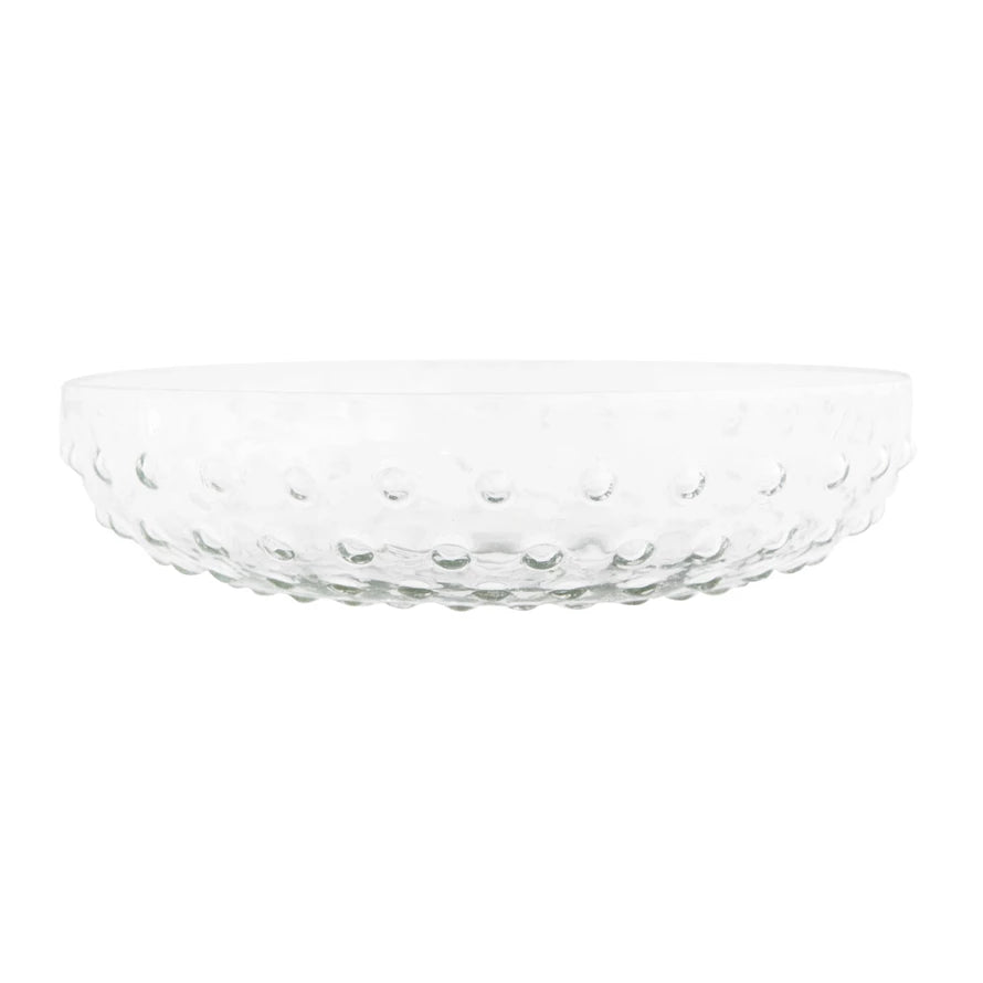 Glass Hobnail Bowl
