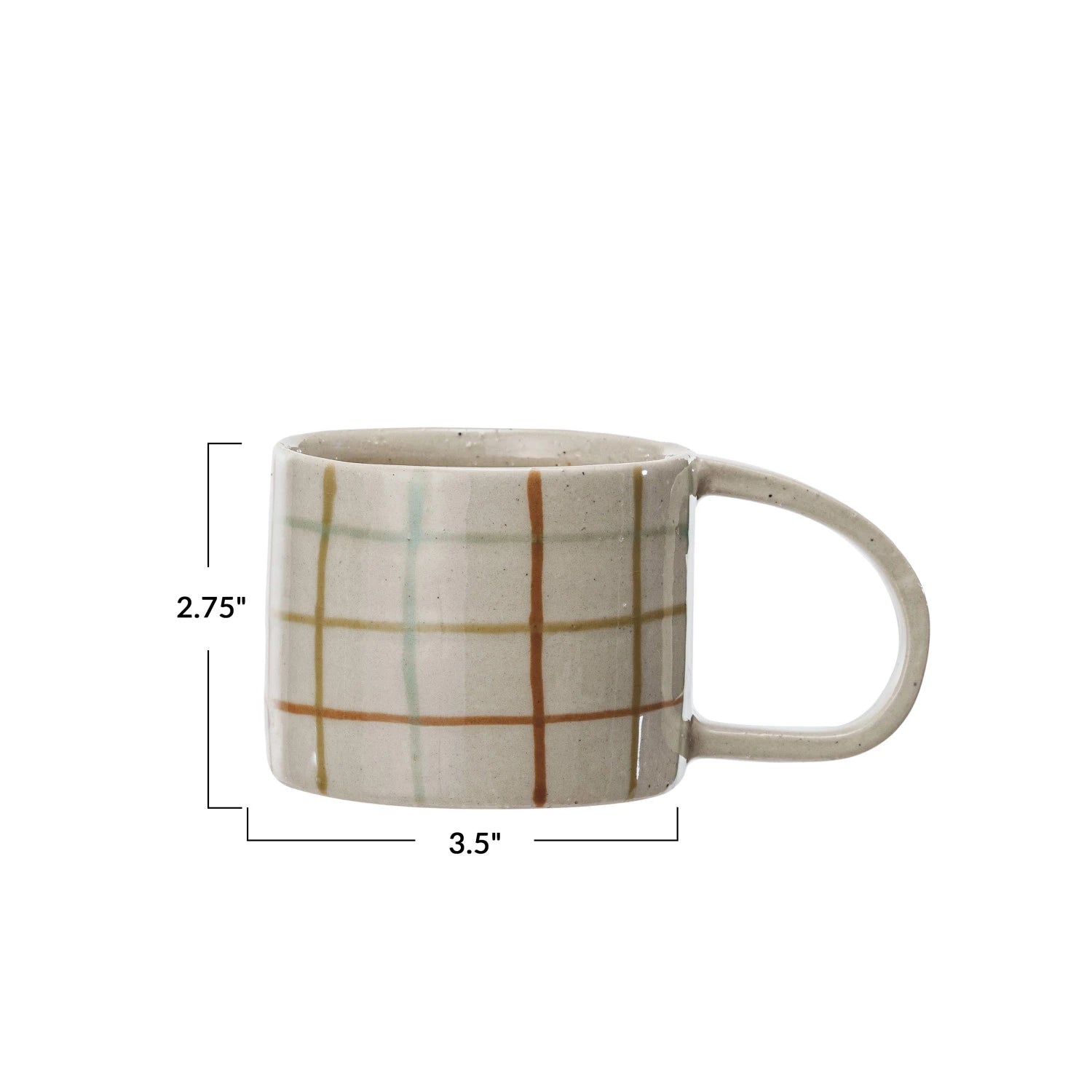 12oz. Plaid Stoneware Mug