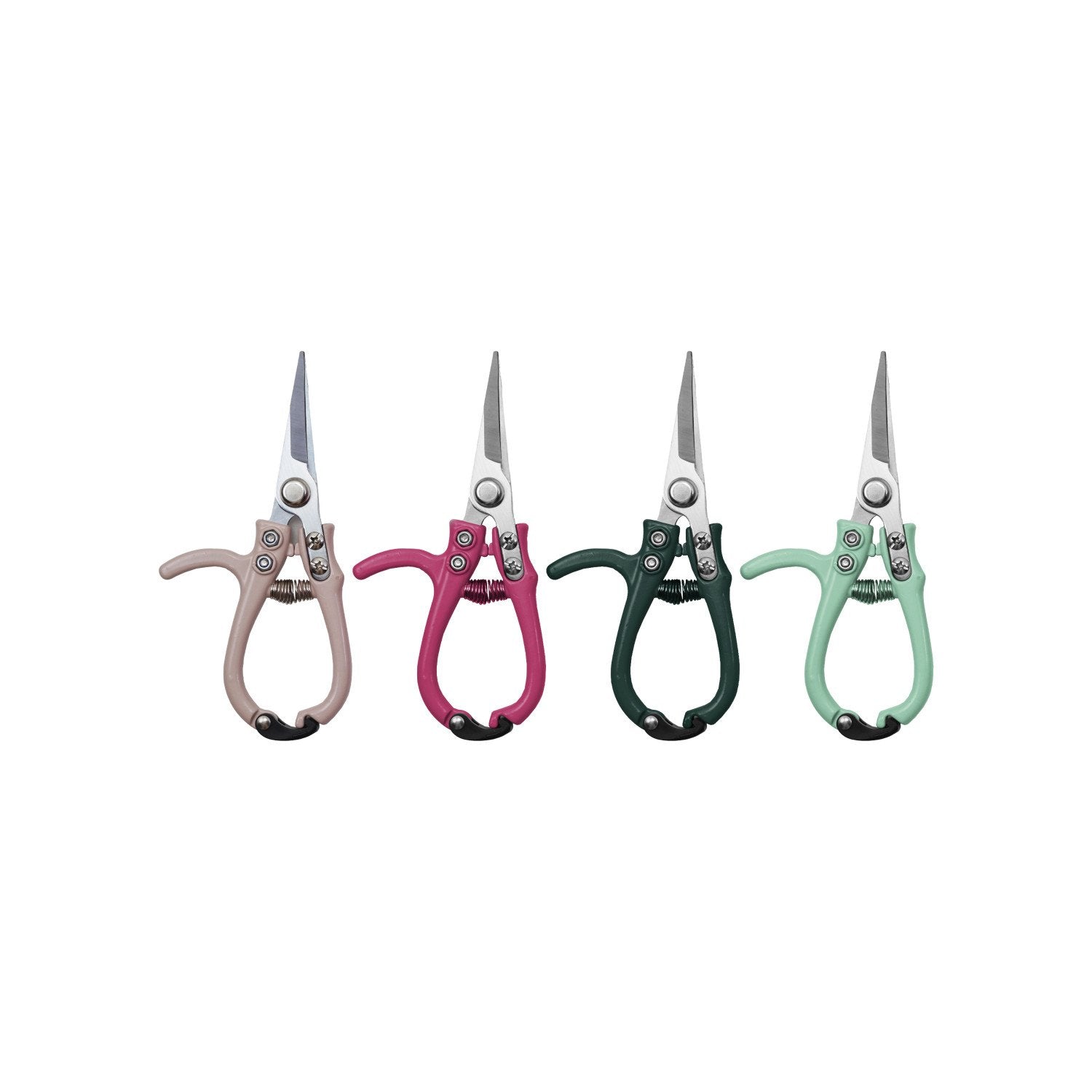 Carbon Steel Garden Pruning Shears with Enameled Handle, 4 Colors