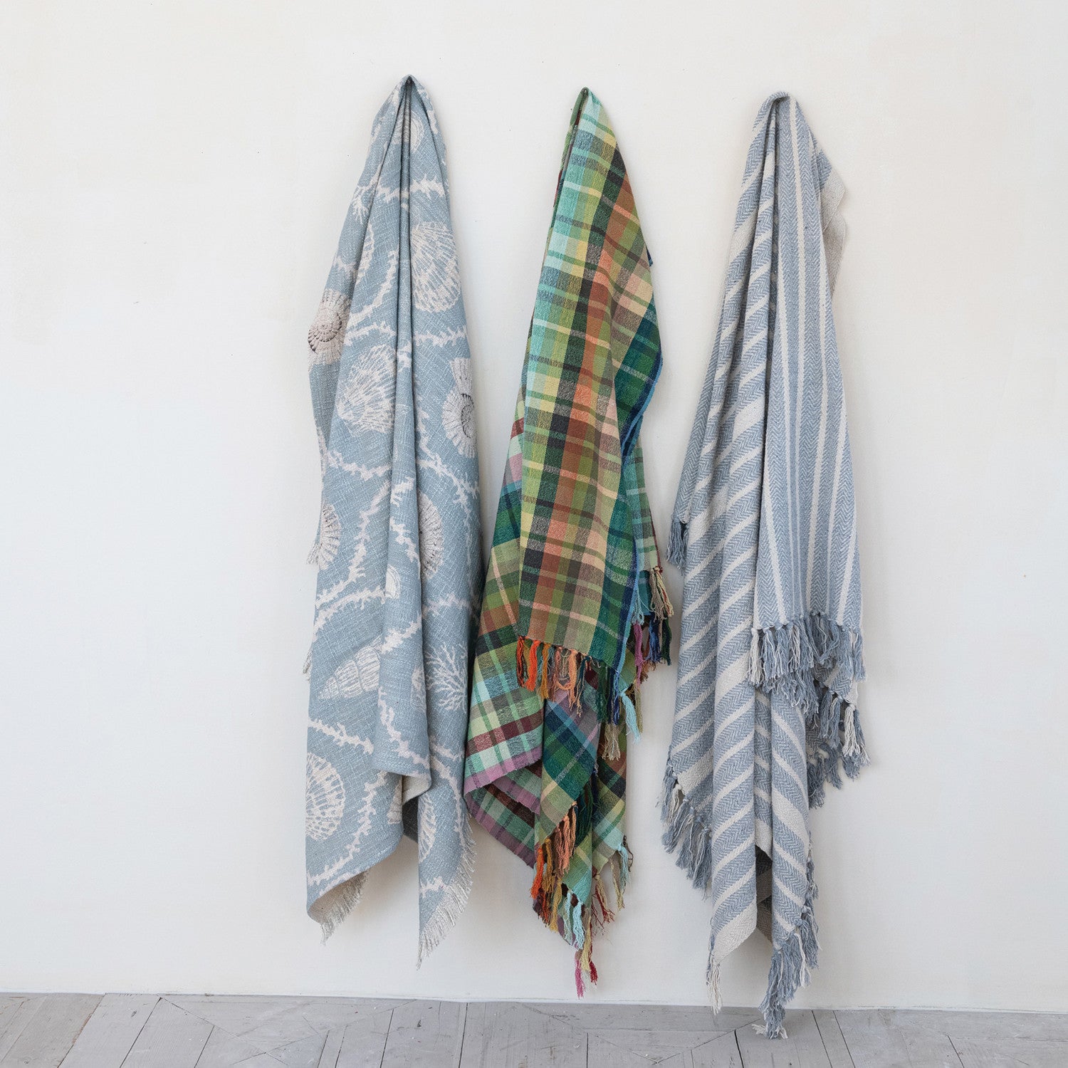 Woven Cotton Blend Throw