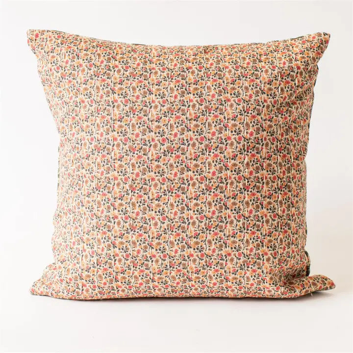 Floral Reversible Throw Pillow