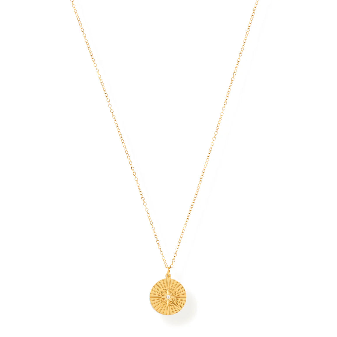 Rue Sunburst Disc Necklace