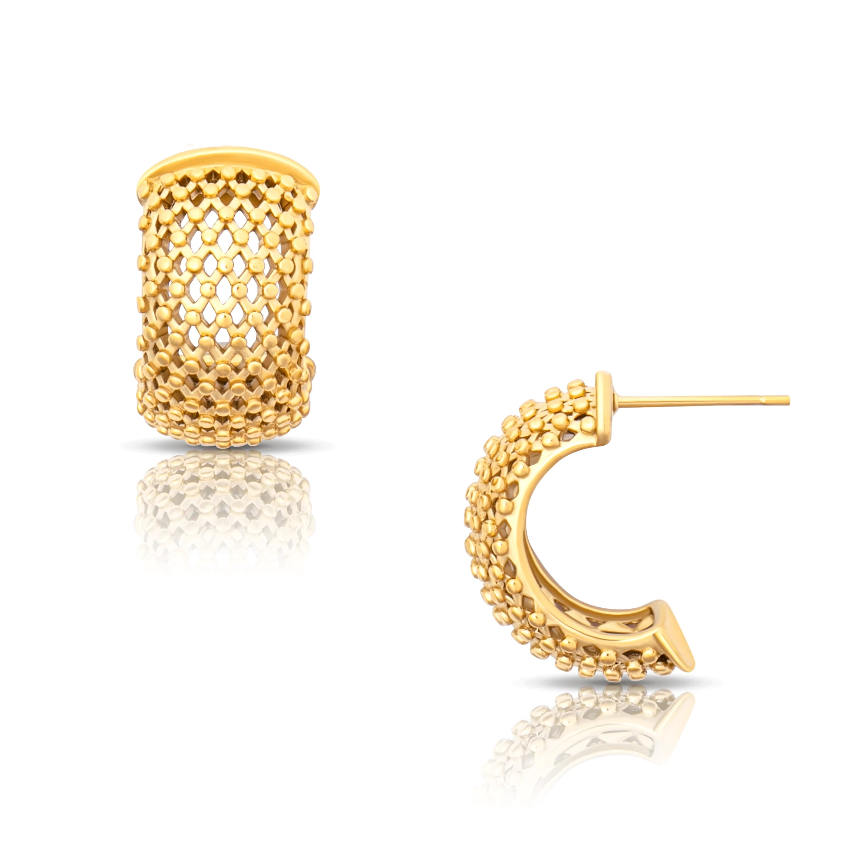 Yanna Mesh Mini Hoop Earring
