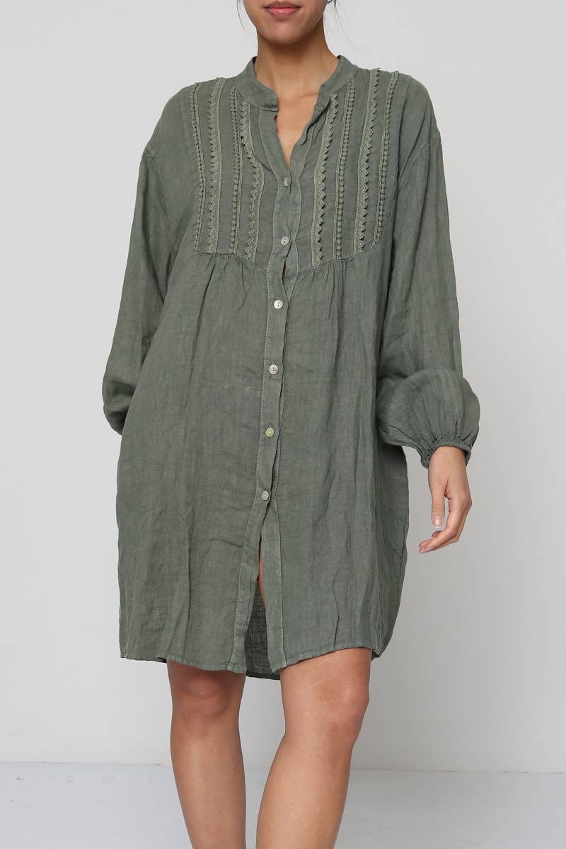Linen Smock Dress
