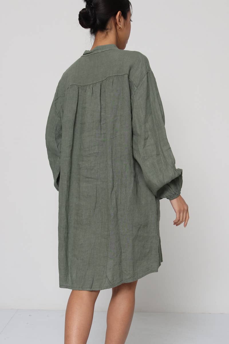 Linen Smock Dress
