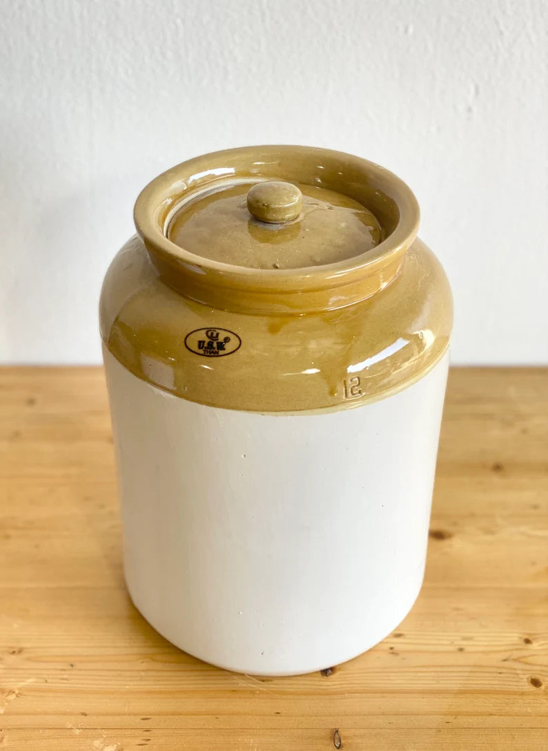 Vintage European Mustard Jar