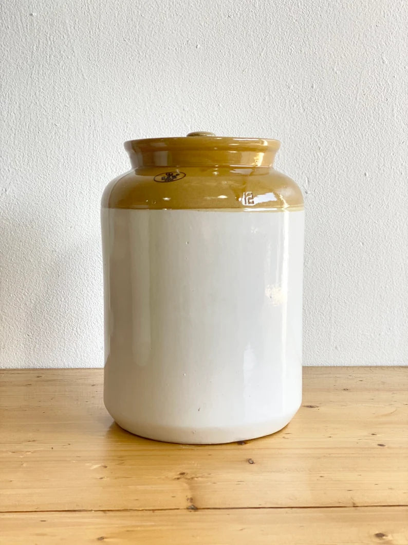 Vintage European Mustard Jar