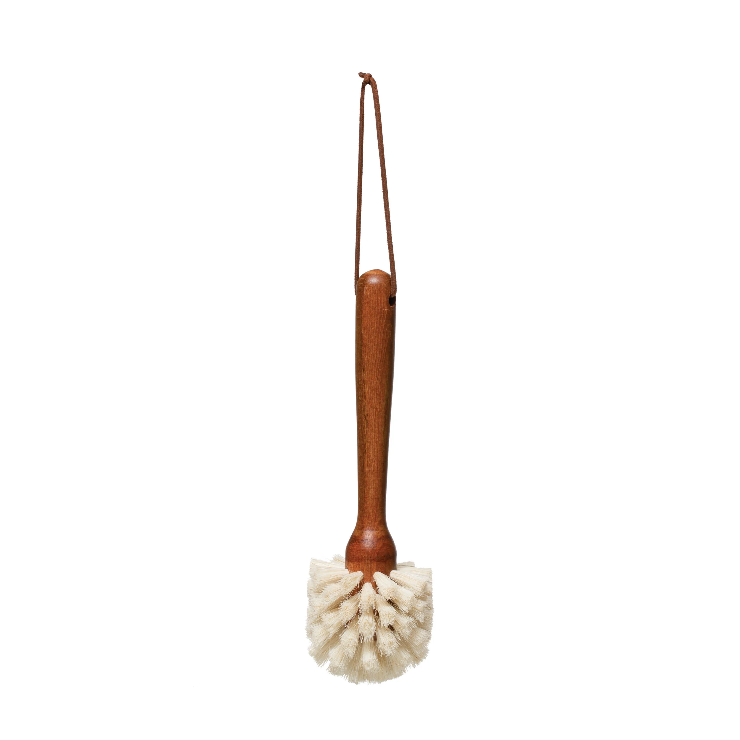 Beech Wood Dish Brush - Leather TIE