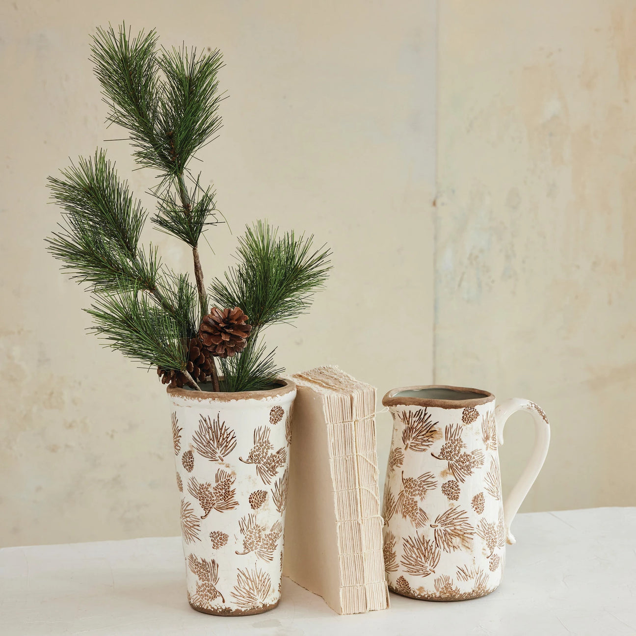 Evergreen Pinecone Pitcher