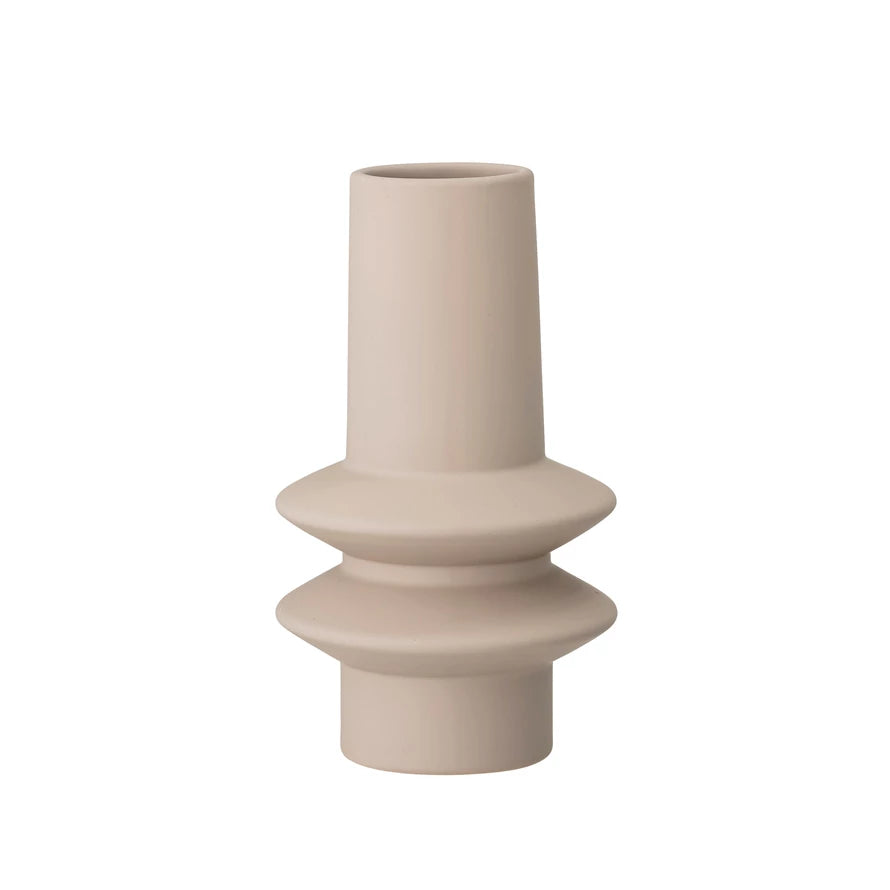 Matte Ivory Stoneware Vase