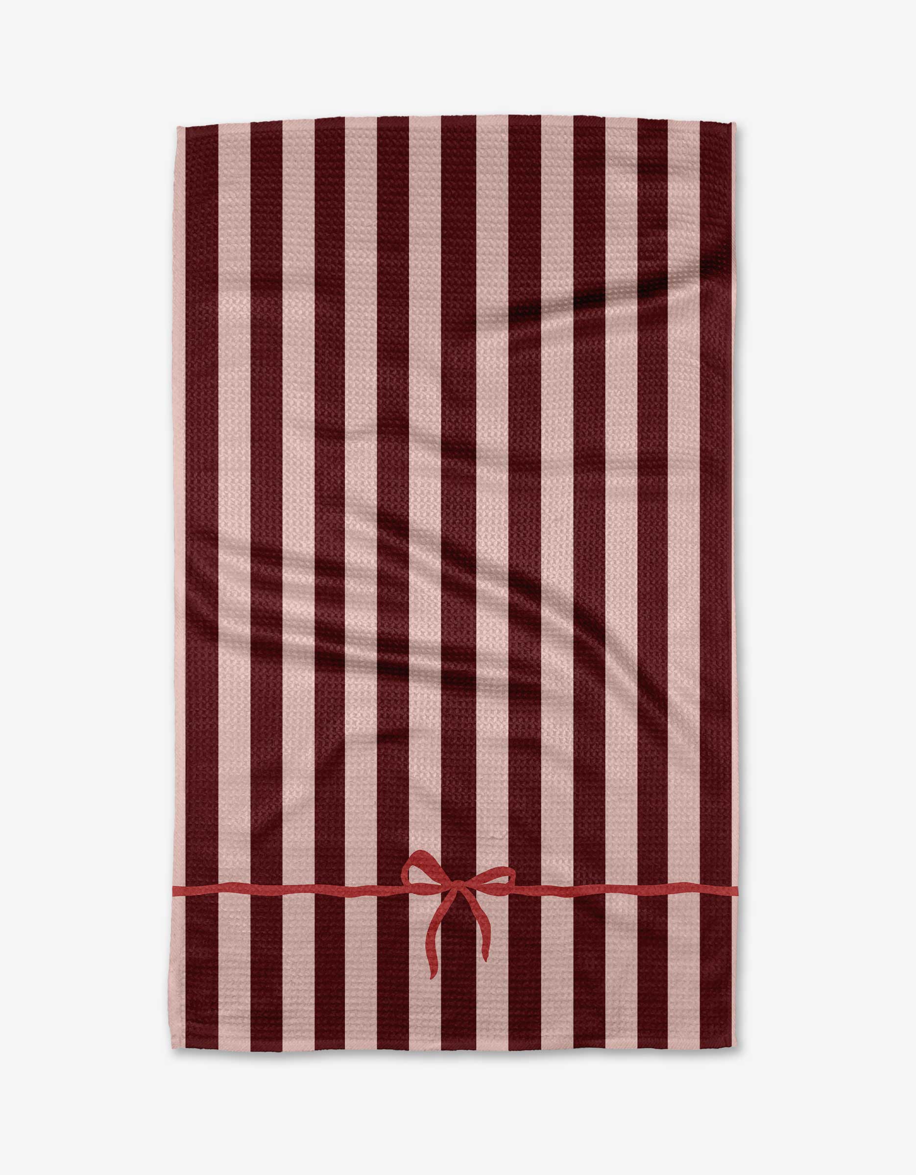 Red Stripes Tea Towel