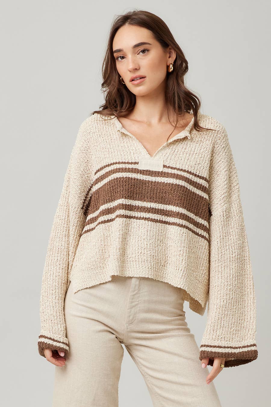 Striped Long Sleeve Sweater