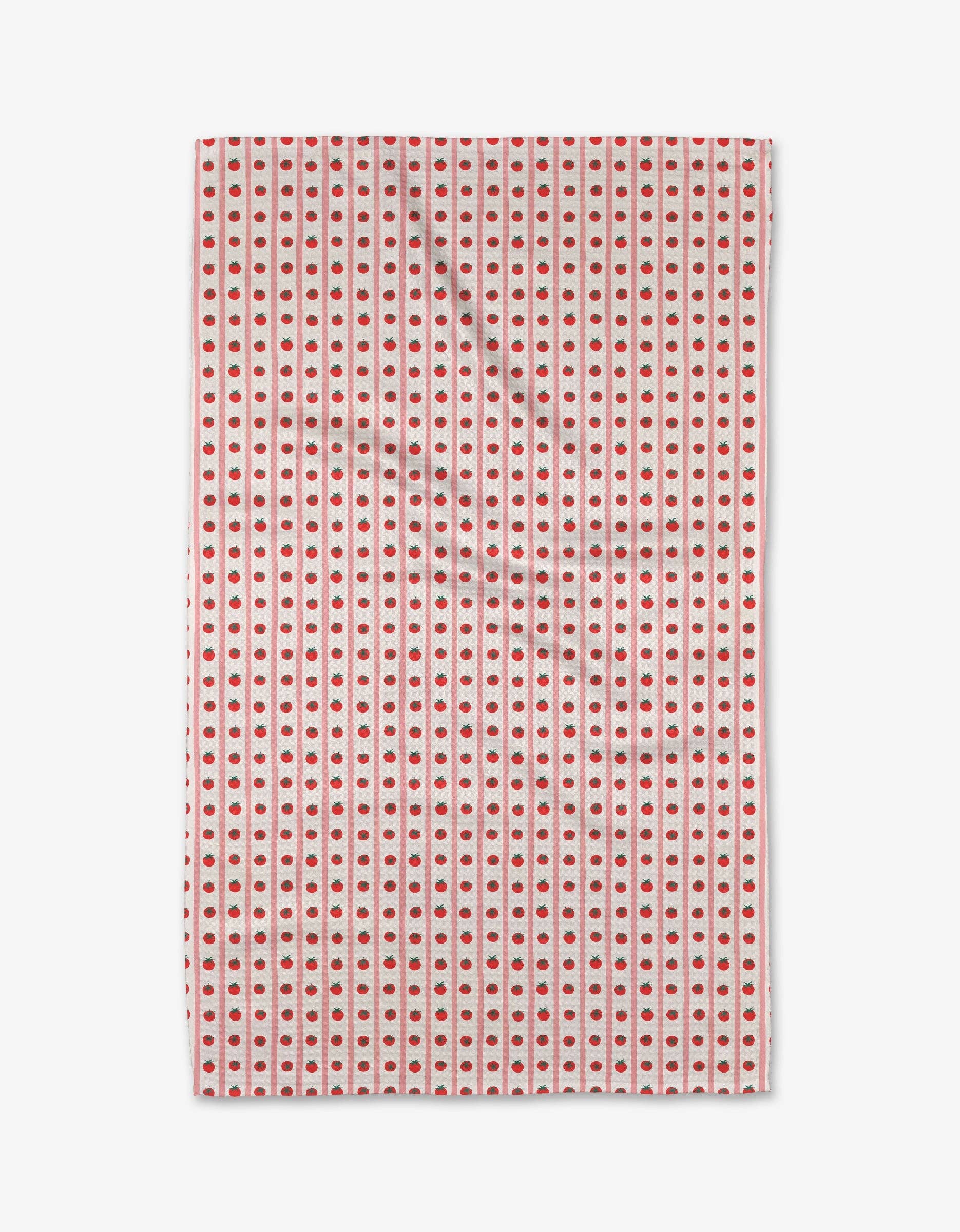 Tomato Stripes Tea Towel