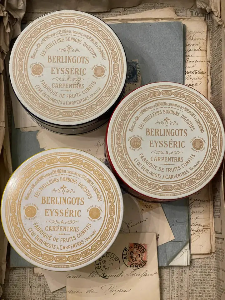 Vintage French Berginlots Candy Tins from France