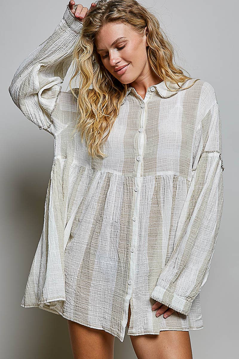 Miley Button Down