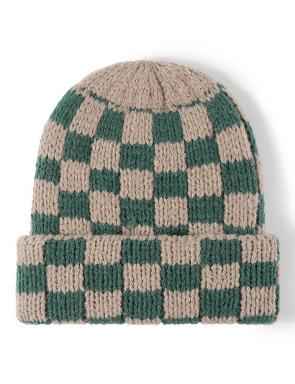 Checker Knit Beanie