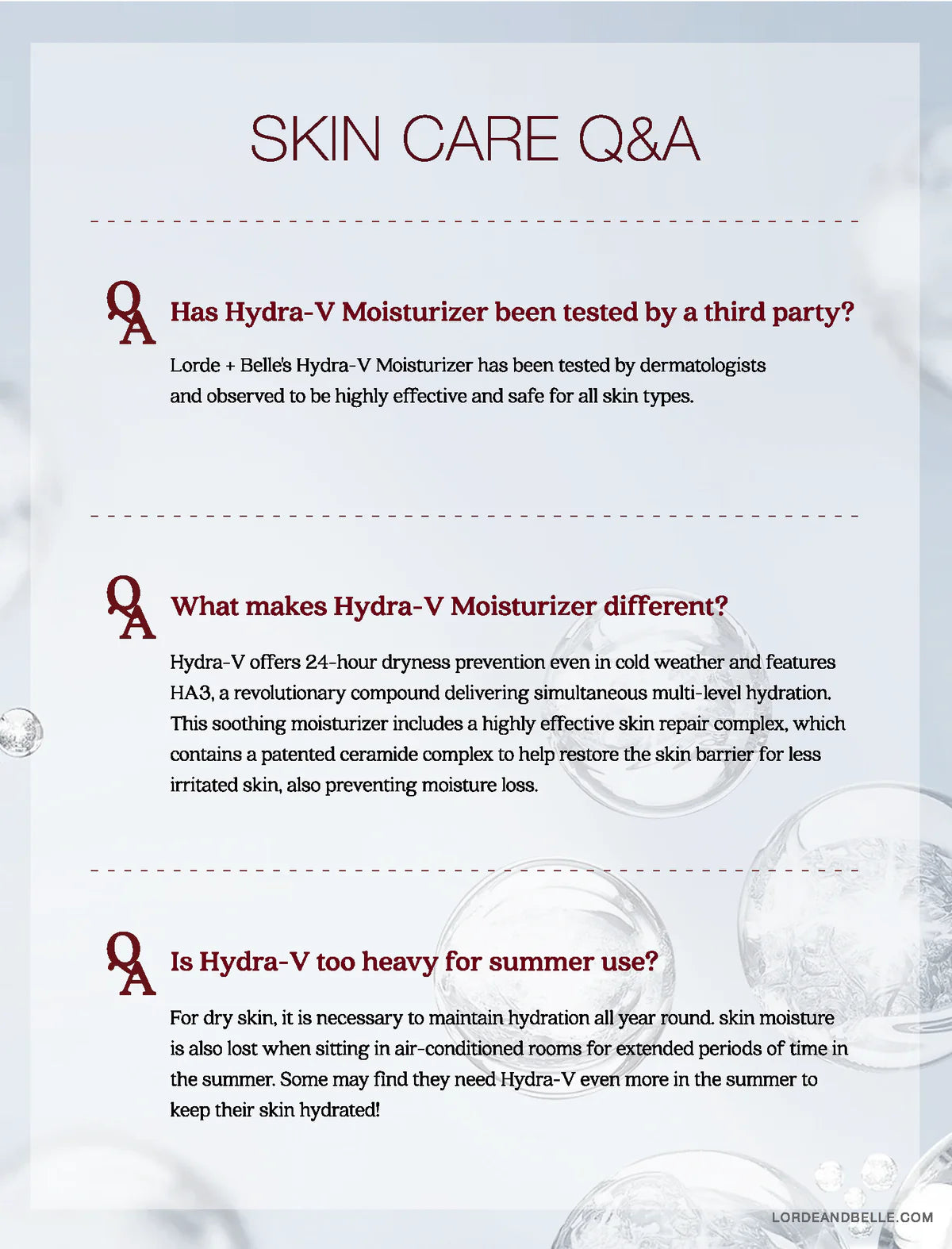 Hydra-V Moisturizer