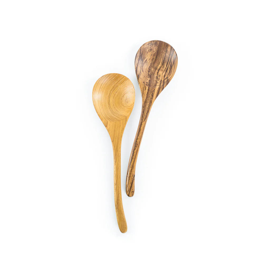 Hand-Carved Teak Wood Spoon