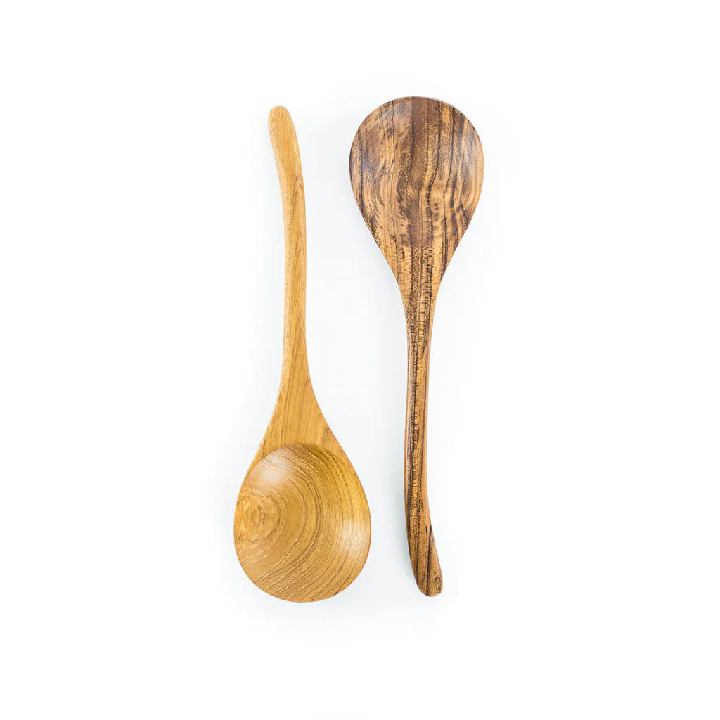 Hand-Carved Teak Wood Spoon