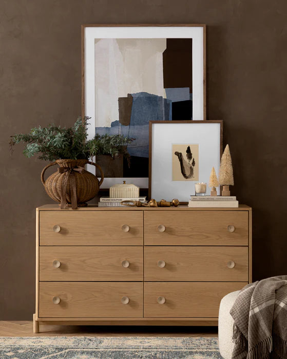 Sisal Bottle Brush Tree with Carved Base