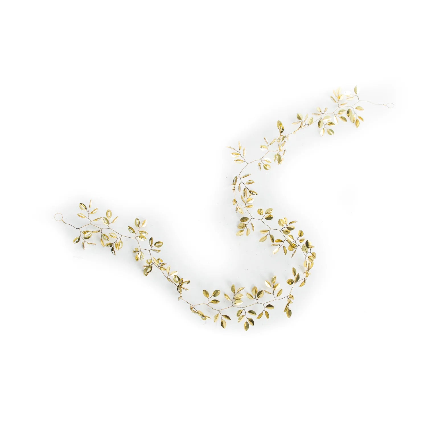 Gold leaf bead garland