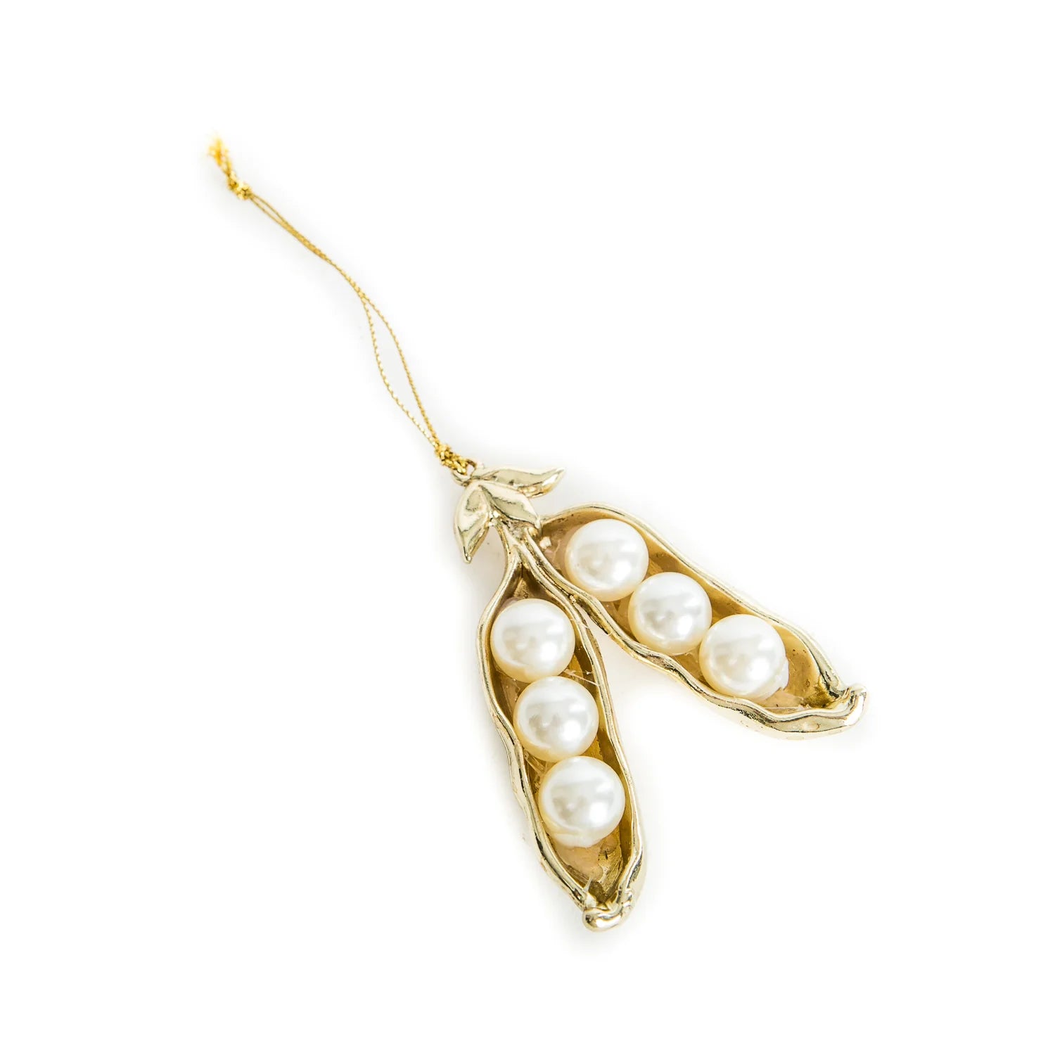 Pearl Pea Pod Ornament