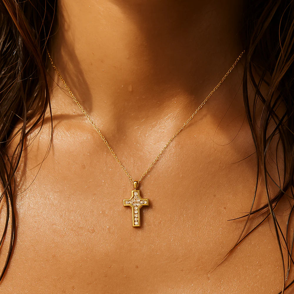Wyatt Mini Cross Pendant Necklace