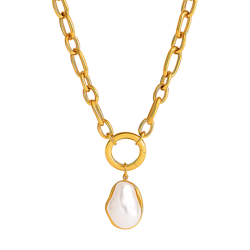Langston Baroque Pearl Pendant Necklace