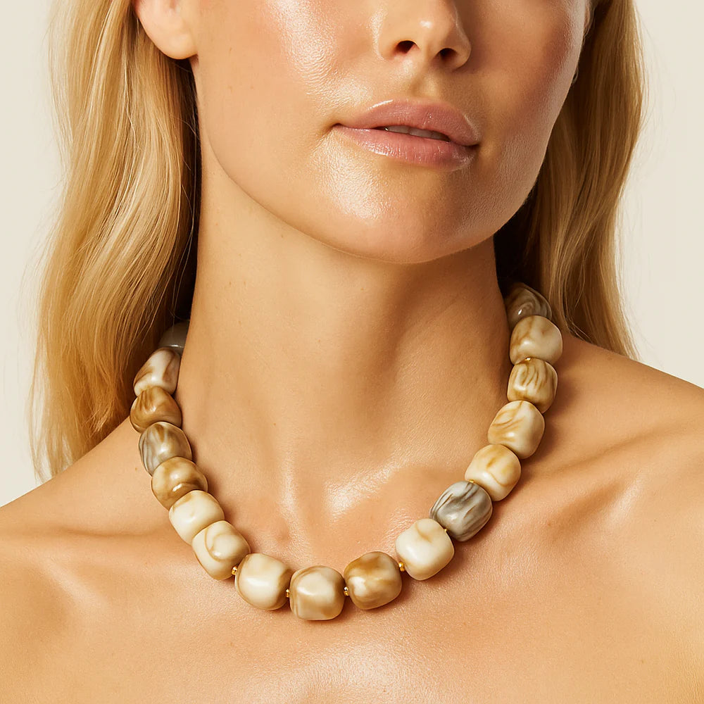 Uma Oversized Beaded Necklace