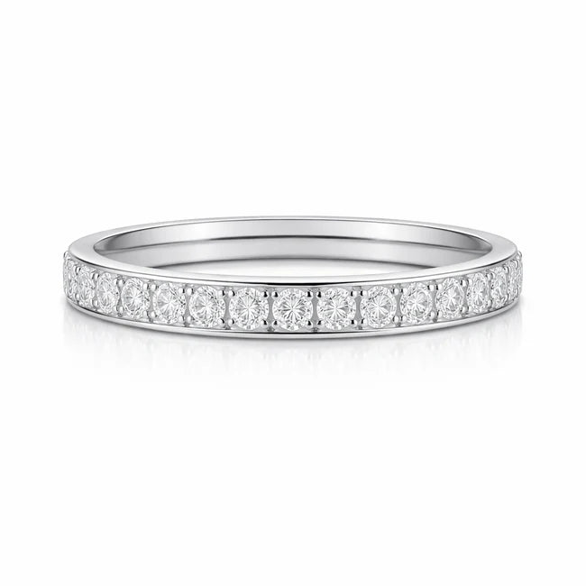 Velia Eternity Band Ring - Silver