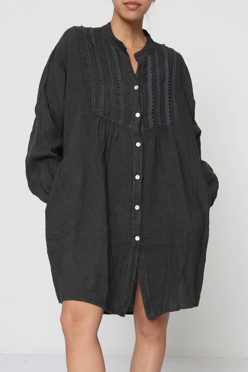 Linen Smock Dress