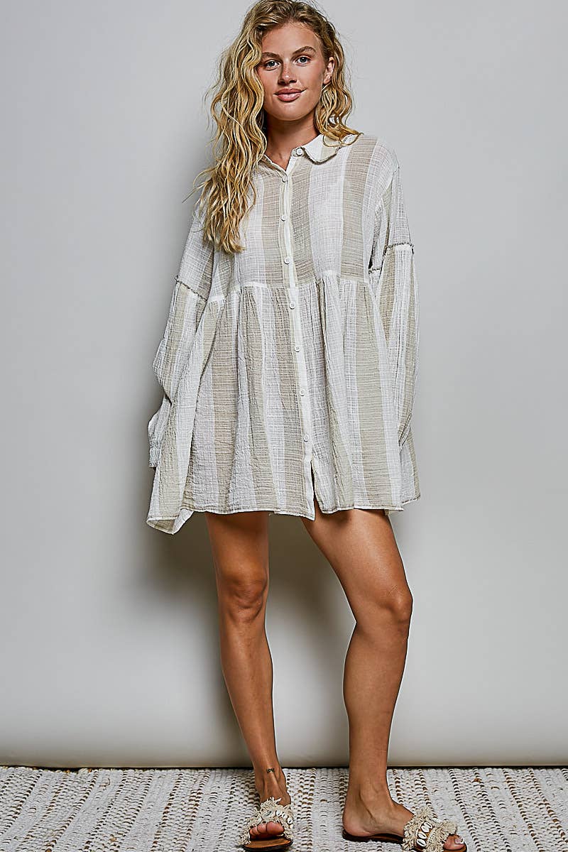Miley Button Down
