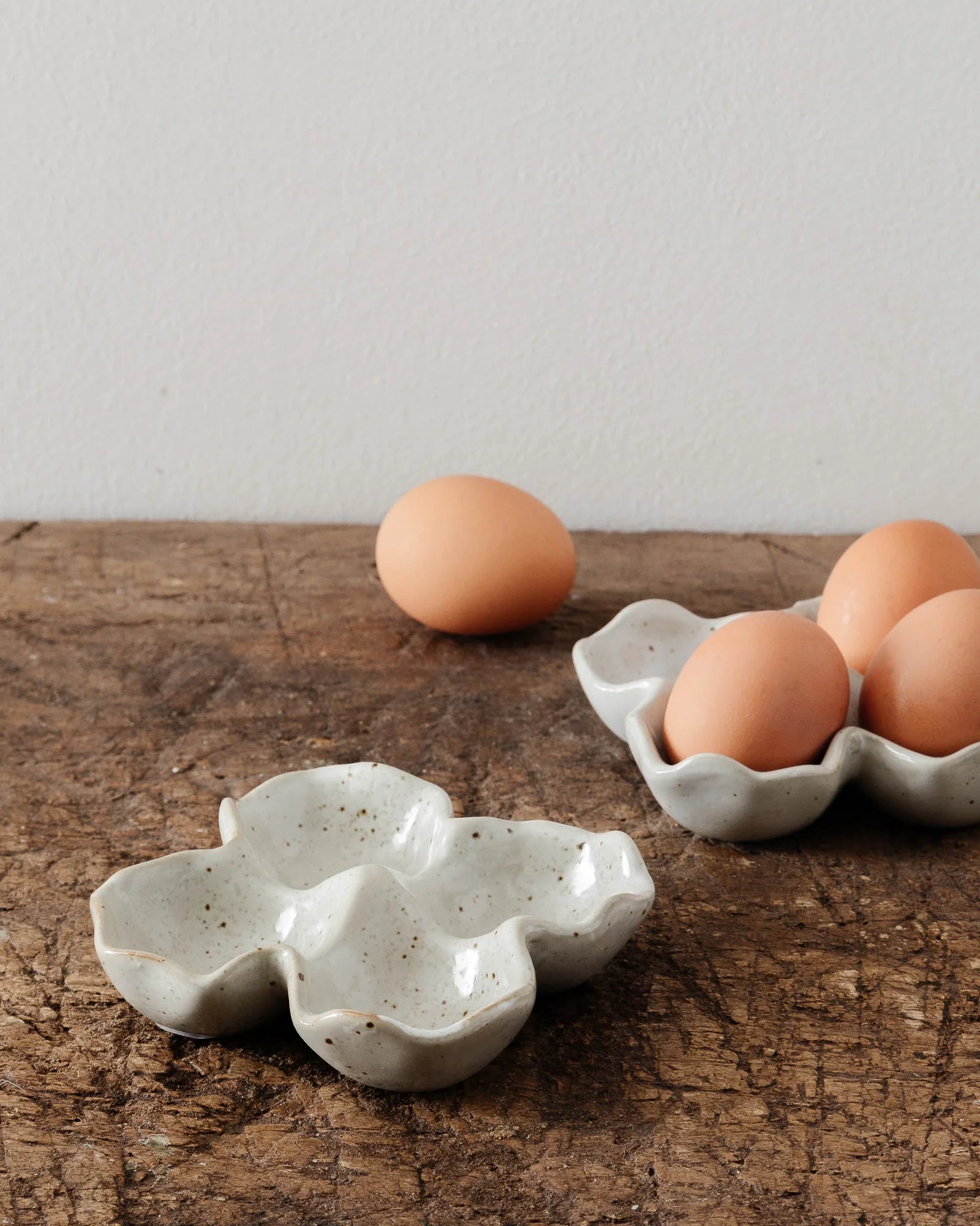 Stoneware Egg Holder