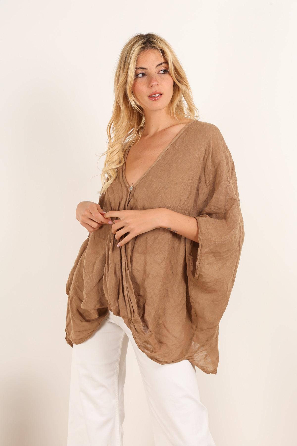 100% LINEN BLOUSE